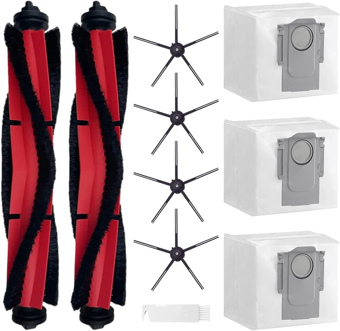 Roborock Q5/Q5+ Replacement Parts (2 Brush+3 Dust Bags+4 Side Brush)