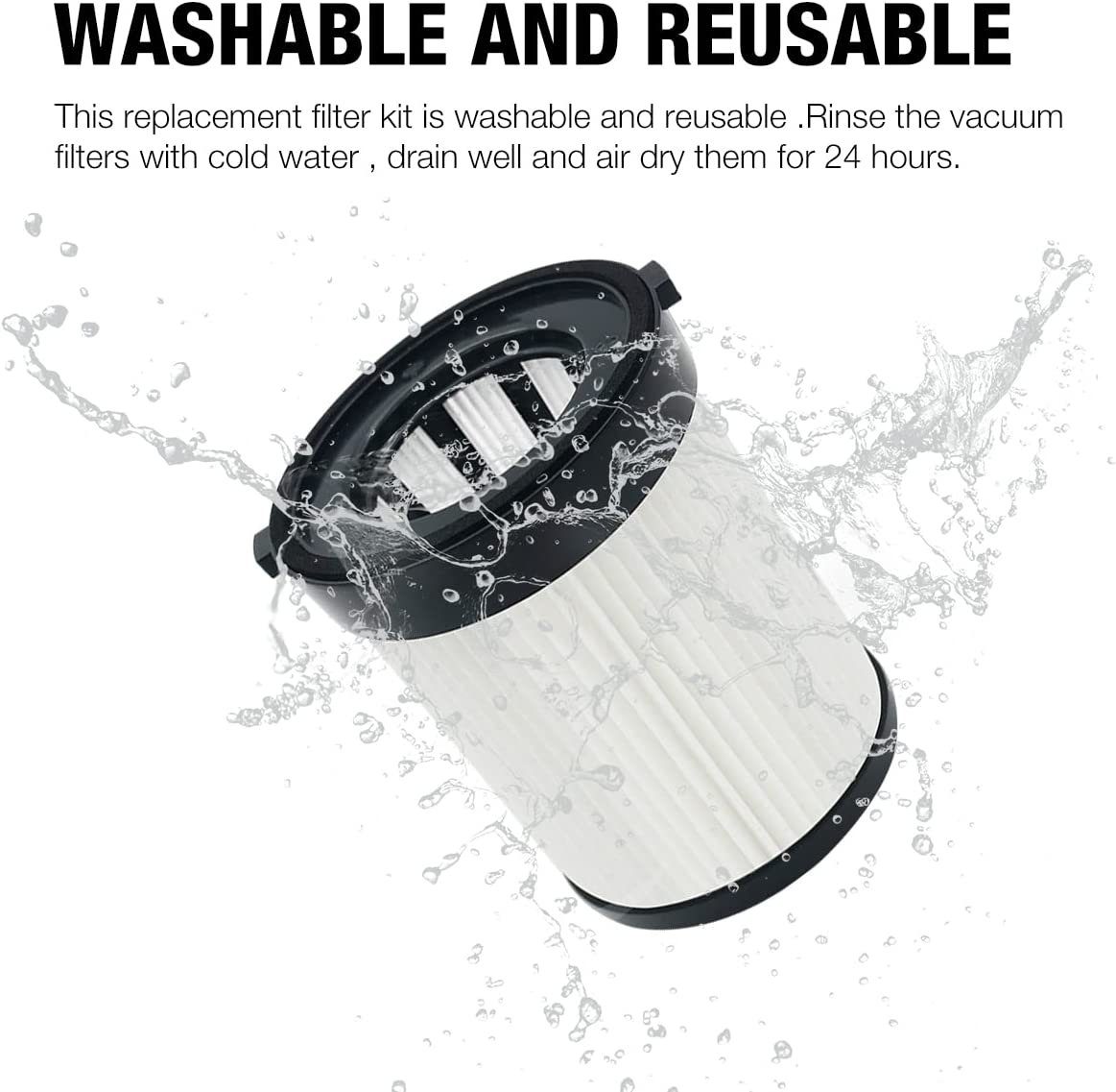 FABULETTA FSV101 FSV001 Lubluelu 202 Oraimo OSV-102 Besswin W26 VacLife VL732 206 Vacuum Cleaner HEPA Filter(4)