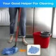 3 Pack Microfiber Cloth Mop Refills Compatible with O Cedar, Washable Mop Replacements for Wet and Dry Use (Blue)