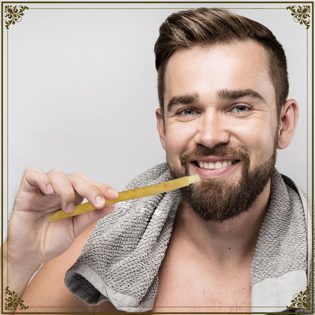 FREEGRIN 6 Pack Natural Miswak Sticks, Organic Wooden Miswak Toothbrush for Healthy Gums & Fresher Breath, No Toothpaste Required, Original Flavor