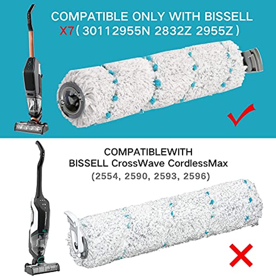 Bissell X7 Crosswave Set Multi-purpose/Pet Pro Roller Filters Set(4+4+1)