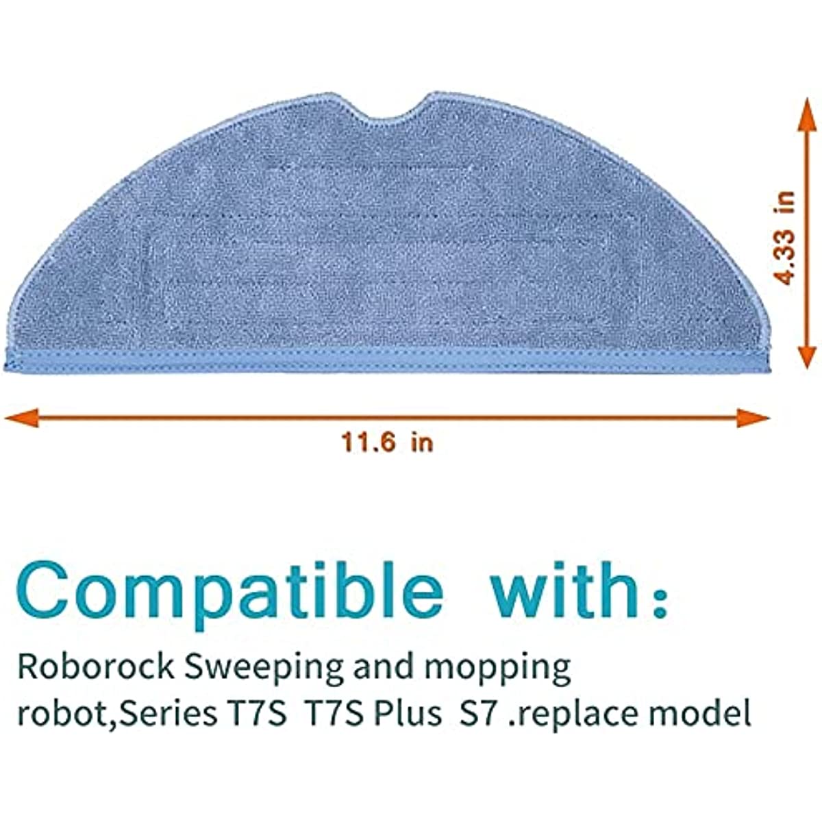 Roborock T7S T7S Plus S8/S8+/S7/S7MaxV,S7 MaxV Plus Reusable Hard Floor Cloth