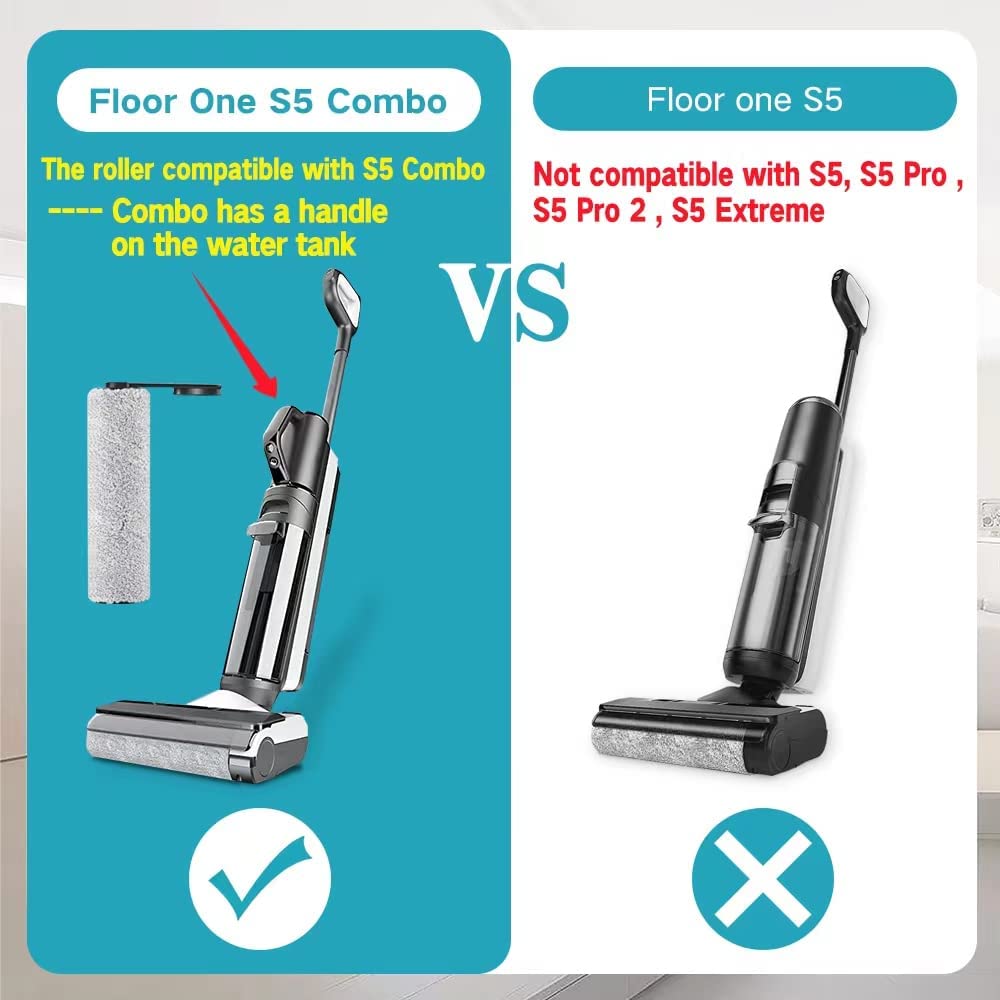 Tineco Floor ONE S5 Combo Cordless Wet Dry Vacuum Cleaner Brush Roller and Vacuum 2 Filter