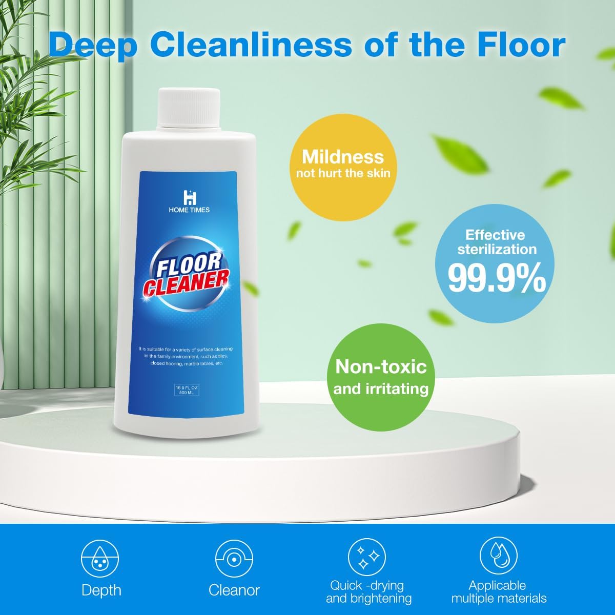 Robot Vacuum Floor Cleaning Concentrate for Mops - Compatible with Roborock, Tineco, iFloor, Etc. - - Hardwood & Multi-Surface - Non-Toxic, Residue-Free