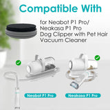 Neabot P1 Pet Grooming Kit & Vacuum Replacement Tool Set (2 Filters+2 Sponges)