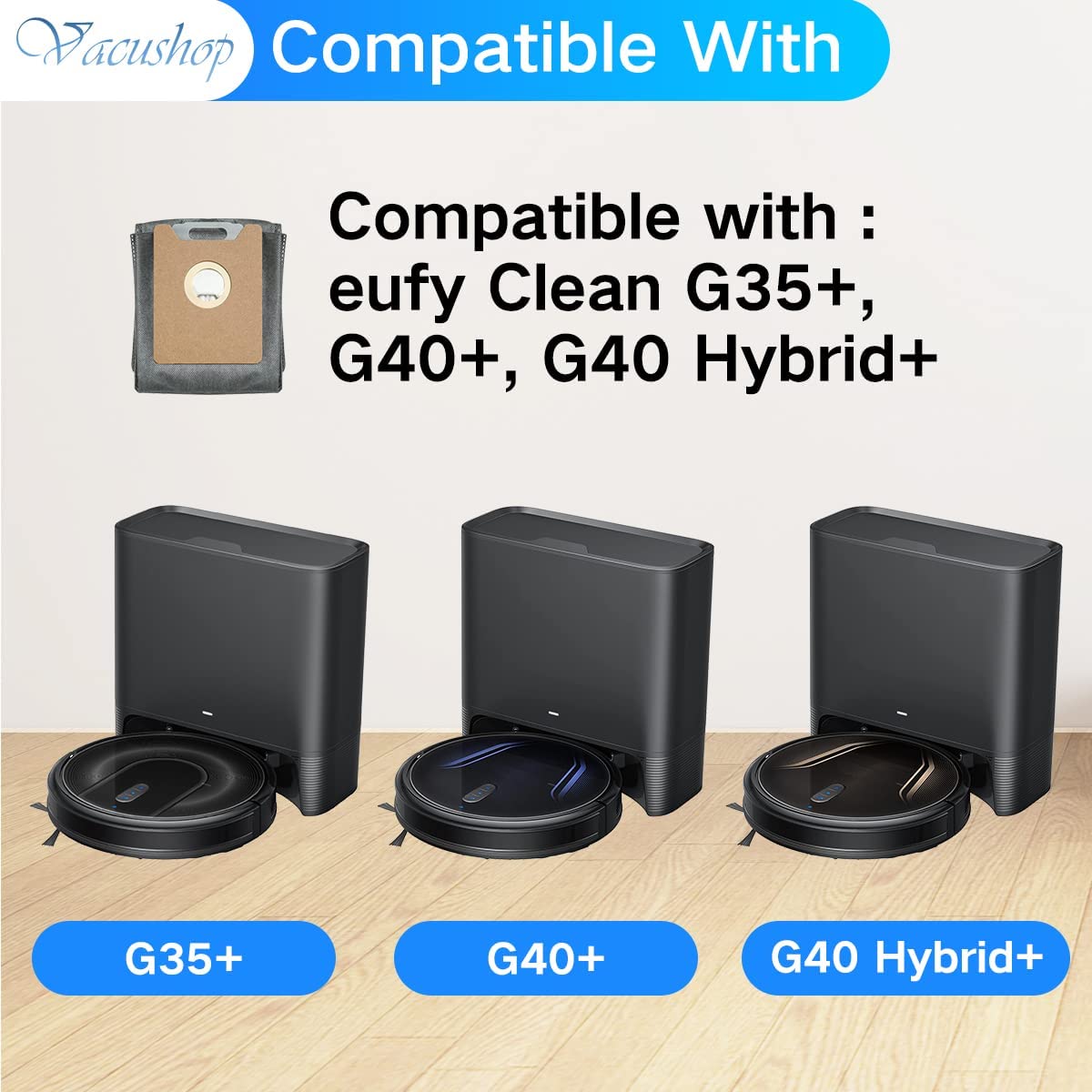 eufy Clean G40+ G40 Hybrid+ Robot Vacuum Accessories Parts 8pcs