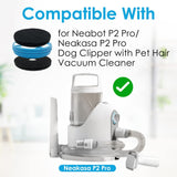 Neakasa/Neabot P2 Pro Pet Grooming Kit & Vacuum(2 Hepa Filters+2 Filter Sponges+2 Hollow Sponges)…