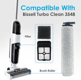 Bissell 3548 Cordless Wet Dry Vacuum Cleaner 2 Brush Roller+2 HEPA Filters