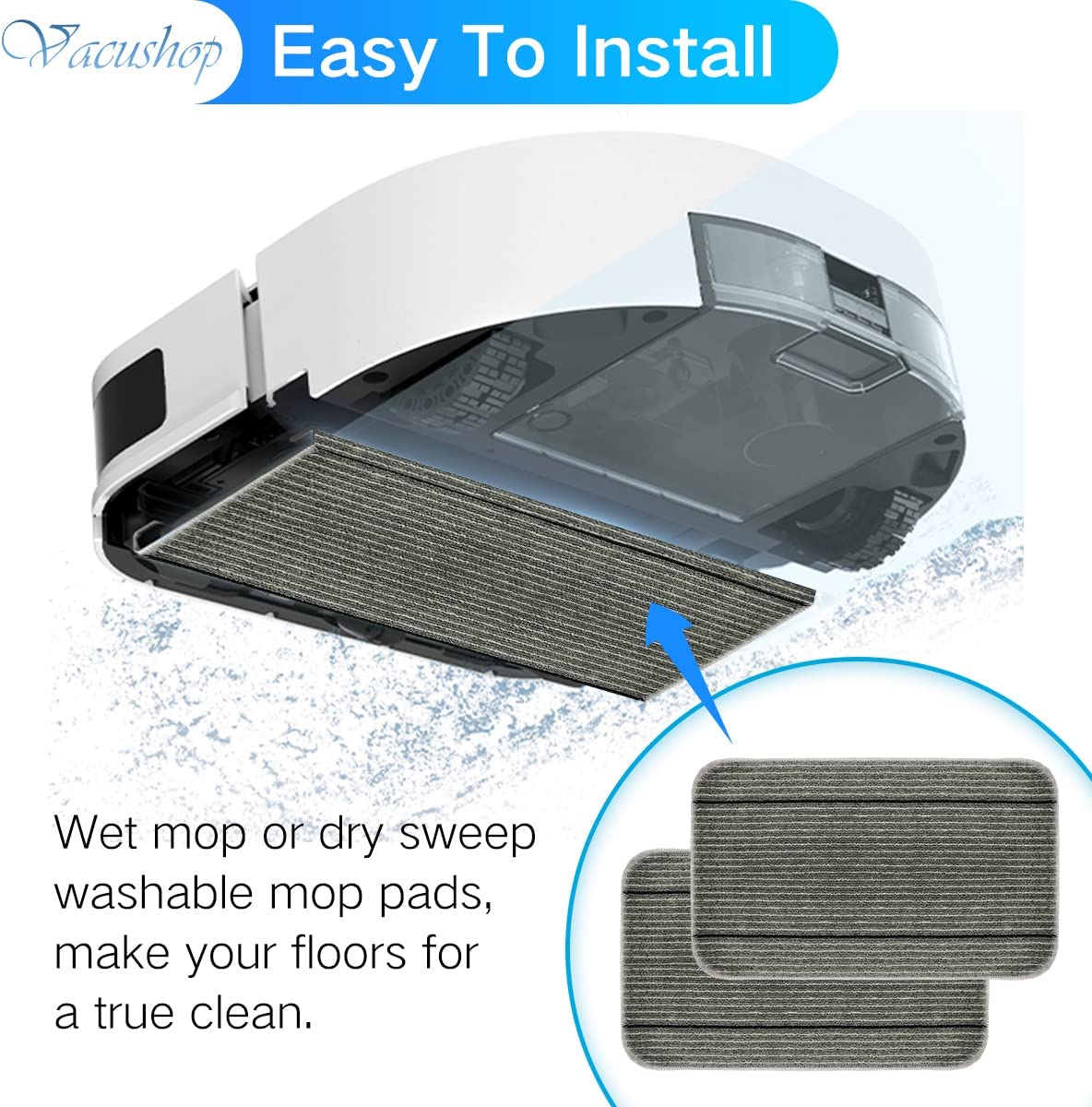 Bissell ReadyClean Wet/Dry 3571 Mop Cleaner Reusable Hard Floor Expert Compatible Microfiber Soft x12 Mop