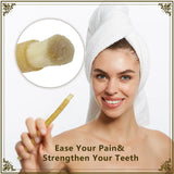 FREEGRIN 6 Pack Natural Miswak Sticks, Organic Wooden Miswak Toothbrush for Healthy Gums & Fresher Breath, No Toothpaste Required, Original Flavor