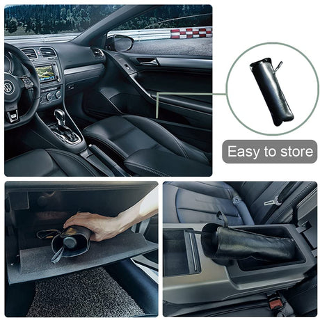 Car windshield sunshade with storage bag foldable